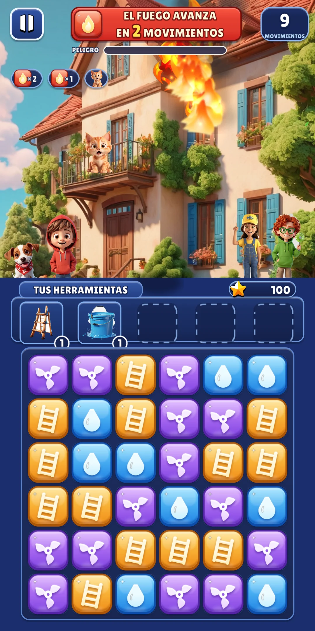 Captura de Trío al Rescate · 2